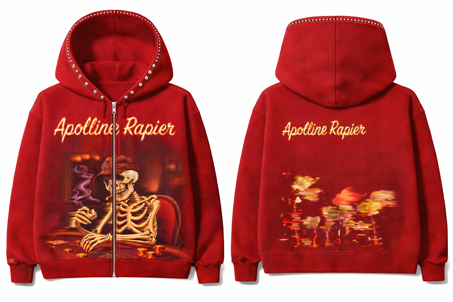 Red Zip Hoodie