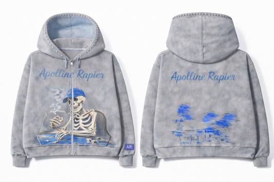 Grey Frost Zip Hoodie