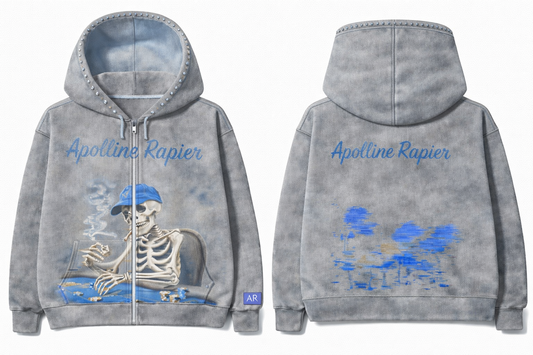 Grey Frost Zip Hoodie