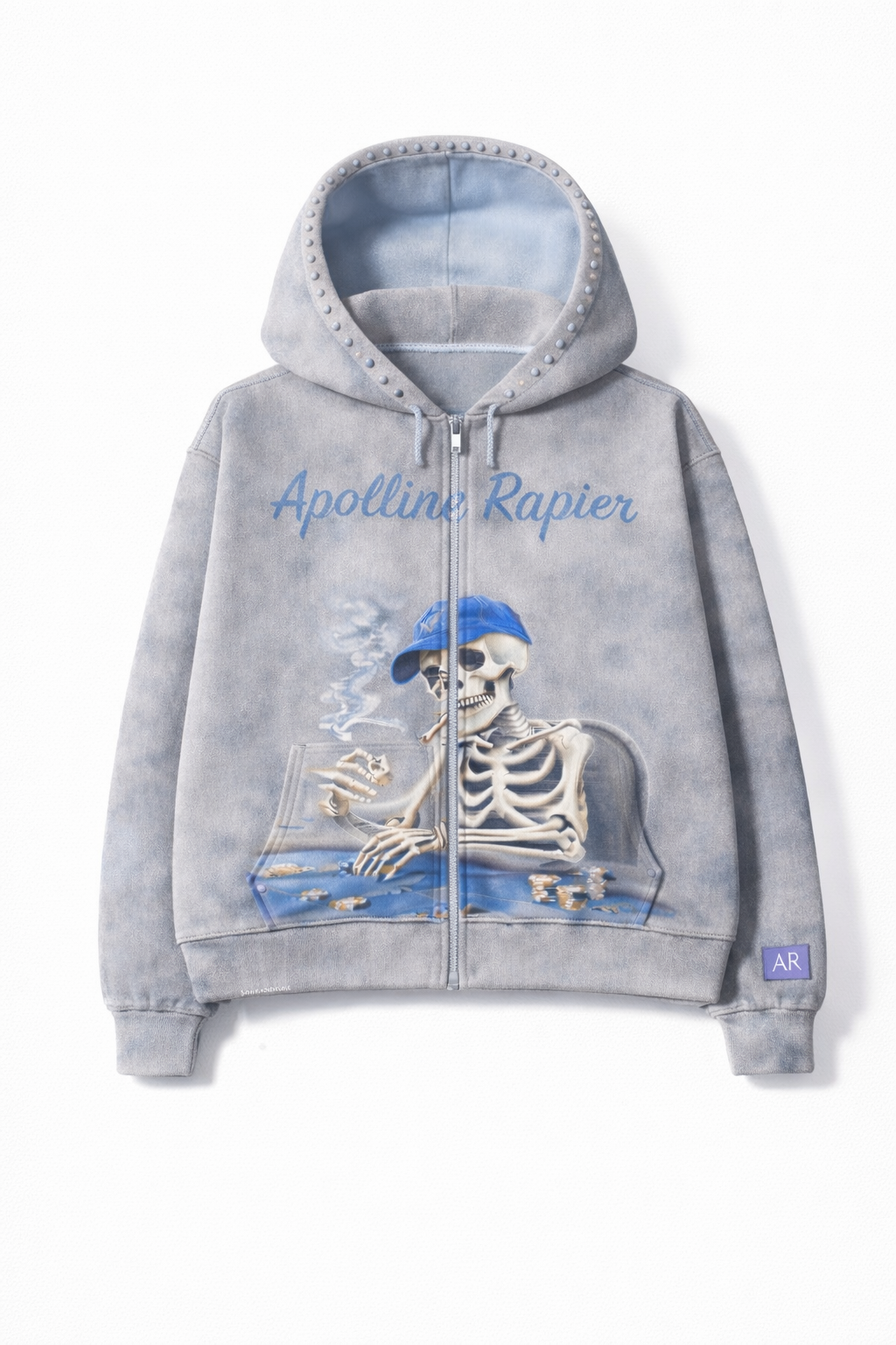Grey Frost Zip Hoodie